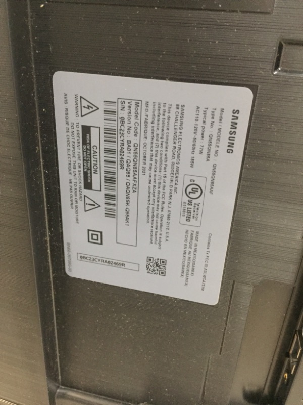 Photo 1 of SAMSUNG 55-Inch Class Neo QLED QN85A Series - 4K UHD Quantum HDR 24x Smart TV with Alexa Built-in and 6 speaker Object Tracking Sound - 60W, 2.2.2CH (QN55QN85AAFXZA, 2021 Model)
