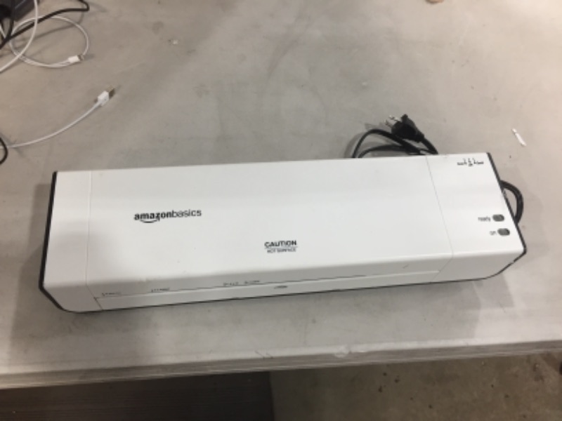 Photo 2 of Amazon Basics 12-Inch Thermal Laminator Machine
