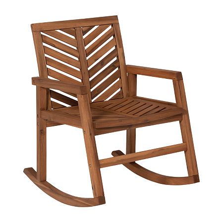 Photo 1 of *DAMAGED* Vincent Outdoor Chevron Rocking Chair
