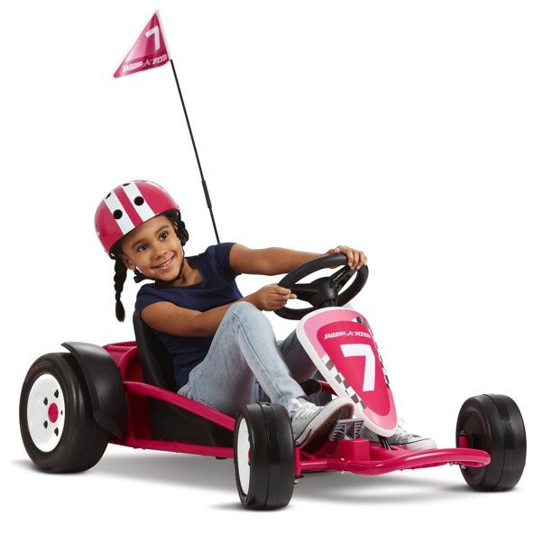 Photo 1 of **MISSING PARTS**Radio Flyer Ultimate Go-Kart, 24 Volt Outdoor Ride-on Toy for Kids, Pink
