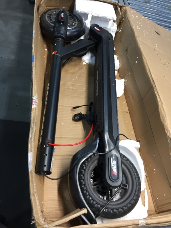 Photo 2 of **UNABLE TO TEST** Folding Electric Scooter for Adults - 300W Brushless Motor Foldable Commuter Scooter w/ 8.5 Inch Pneumatic Tires, 3 Speed Up to 19MPH, 18 Miles, Disc Brake & ABS, for Adult & Kids - Hurtle HURES18-M5
