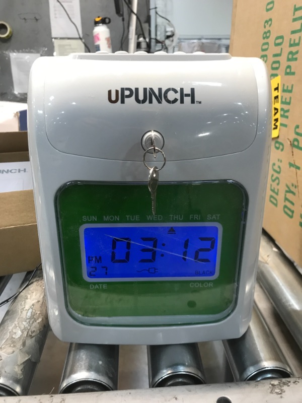 Photo 3 of 
uPunch Electronic Non-Calculating Time Clock, 11.25"H x 7"W x 10.25"D, HN1500