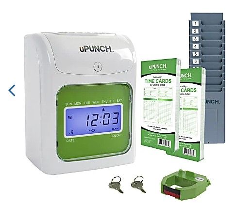 Photo 1 of 
uPunch Electronic Non-Calculating Time Clock, 11.25"H x 7"W x 10.25"D, HN1500