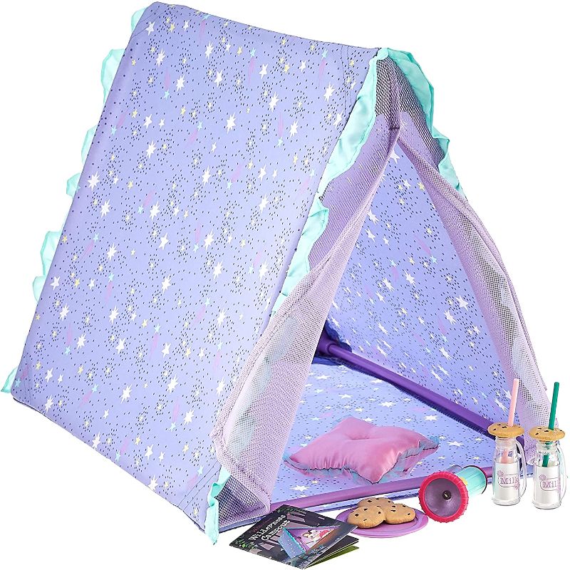 Photo 1 of American Girl WellieWishers Star Gazing Garden Tent Set for 14.5" Dolls
