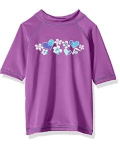 Photo 1 of Kanu Surf Girls' Karlie UPF 50+ Sun Protective Rashguard Swim Shirt Small(8)
