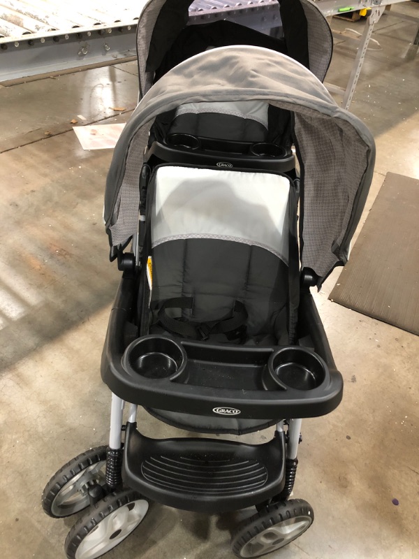 Photo 4 of Graco DuoGlider Double Stroller | Lightweight Double Stroller with Tandem Seating, Glacier
