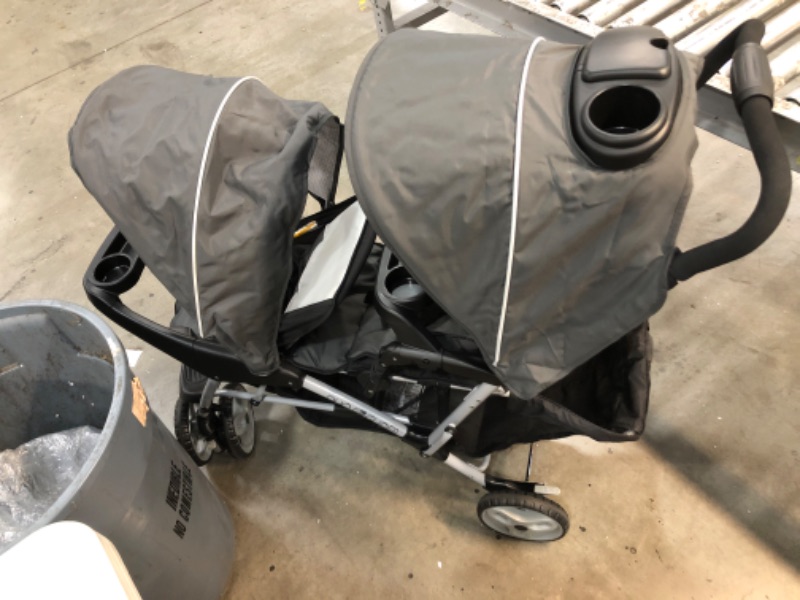 Photo 3 of Graco DuoGlider Double Stroller | Lightweight Double Stroller with Tandem Seating, Glacier
