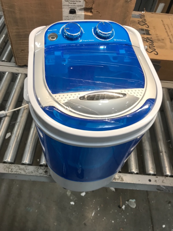 Photo 2 of Zeny MINI Portable Single Bucket Wash Machine - 9 lbs Compact Counter Top Laundry, Washing drying 2 in 1 Washer(Single, 9lbs)