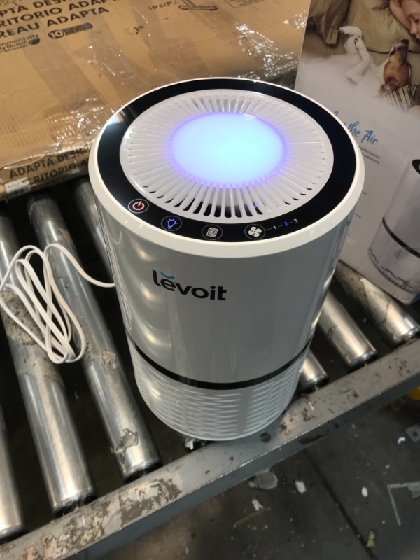 Photo 2 of LEVOIT Air Purifiers for Home, H13 True HEPA Filter for Smoke, Dust, Mold, and Pollen in Bedroom, Ozone Free, Filtration System Odor Eliminators for Office with Optional Night Light, 1 Pack, White
