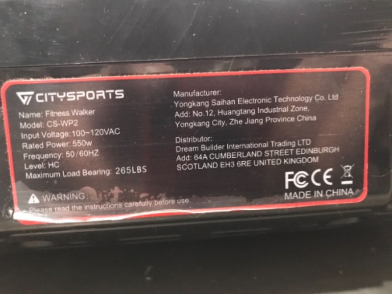 Photo 3 of CITYSPORTS Portable Treadmill, Electric Walking Treadmills, Workout Treadmills with Bluetooth, Adjustable Speed LCD Screen & 440W Motor Silent Fitness Machine for Home/Office
