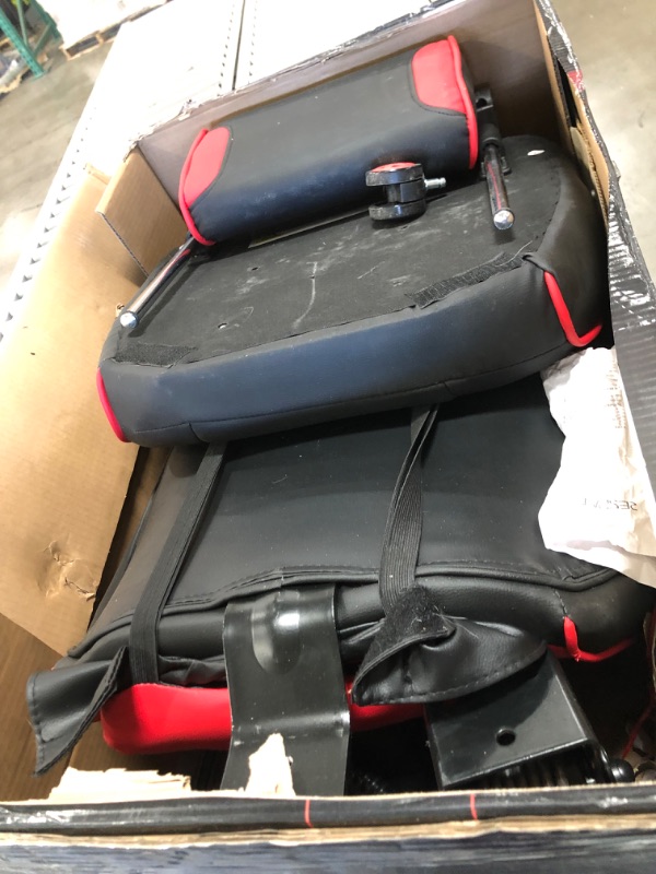Photo 1 of Respawn 110 Racing-Style Bonded Leather Gaming Chair, Red/Black