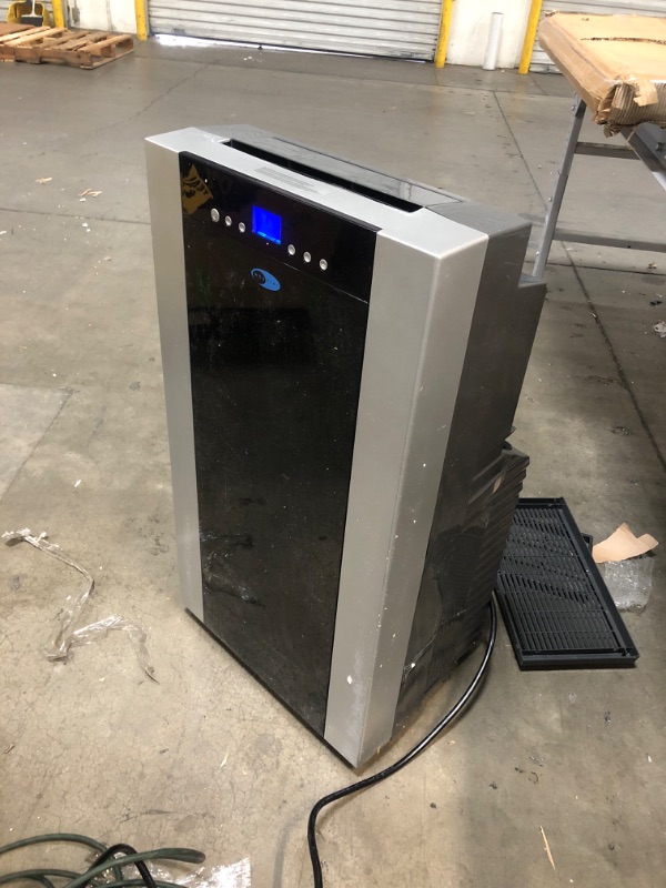 Photo 2 of (NON-FUNCTIONAL VENT; DAMAGED SIDE)
ARC14S 19" Portable Air Conditioner with 14000 BTU Cooling Capacity Dual Hose and Programmable Timer in Platinum and
