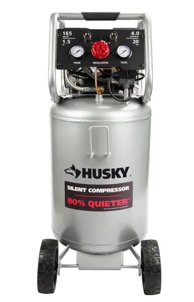 Photo 1 of Husky 20 Gal. Vertical Electric-Powered Silent Air Compressor