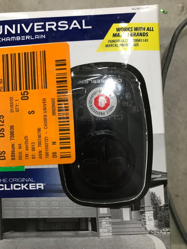 Photo 2 of Universal Clicker Black Garage Door Remote Control