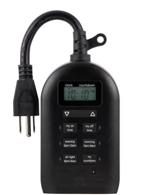 Photo 1 of Simple Set Plug-In Dual Digital Outdoor Timer with 2 Grounded Outlets
