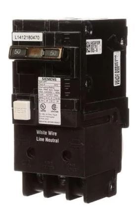 Photo 1 of 50 Amp Double Pole Type QPF GFCI Circuit Breaker
