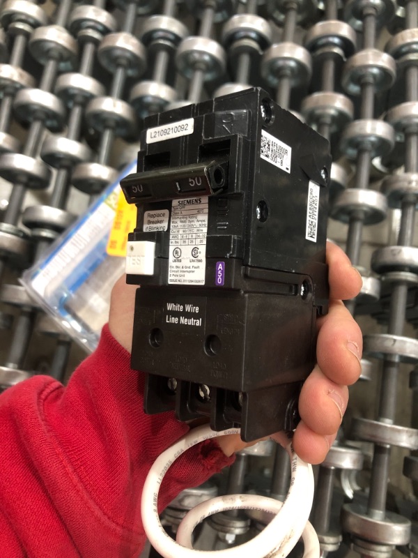 Photo 2 of 50 Amp Double Pole Type QPF GFCI Circuit Breaker
