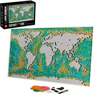 Photo 1 of LEGO Art World Map 31203 Building Kit; Meaningful, Collectible Wall Art for DIY and Map Enthusiasts; New 2021 (11,695 Pieces)