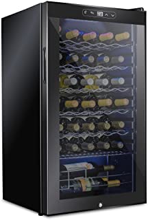 Photo 1 of (NOT FUNCTIONAL; BROKEN DOOR HINGE; MISSING FOOT BOOTIE)
SCHMECKE 34 Bottle Compressor Wine Cooler Refrigerator w/Lock
