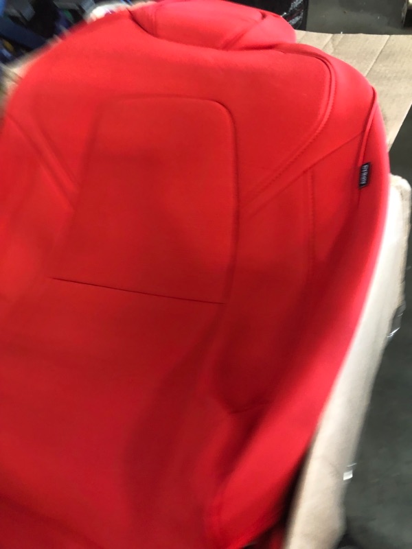 Photo 1 of (MATERIAL HAS COSMETIC/TORN DAMAGES)
Xipoo for Tesla Model Y Car Seat Cover PU Leather Cover Fully Wrapped All Season Protection for Tesla Model Y 2020 2021 (Red, 12 Pcs(Model Y))
