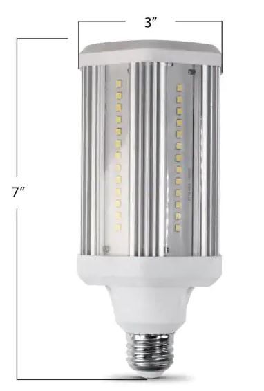 Photo 1 of Feit Electric
300-Watt Equivalent Corn Cob High Lumen Daylight (5000K) HID Utility LED Light Bulb (1-Bulb)