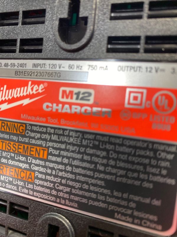 Photo 5 of **incomplete*** Milwaukee
M12 FUEL 12-Volt 3 in. Lithium-Ion Brushless Cordless Cut Off Saw Kit with One 4.0 Ah Battery Charger and Bag