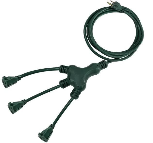 Photo 1 of 
HDX
Total 40 ft. 16/3 Multi-Directional Outdoor Extension Cord, Green