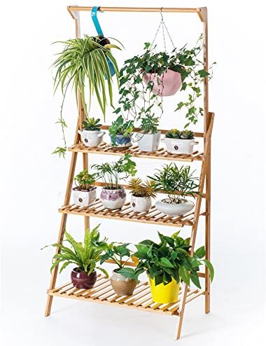 Photo 1 of (MISSING ONE TIER)
COPREE Bamboo 3-Tier Hanging Plant Stand