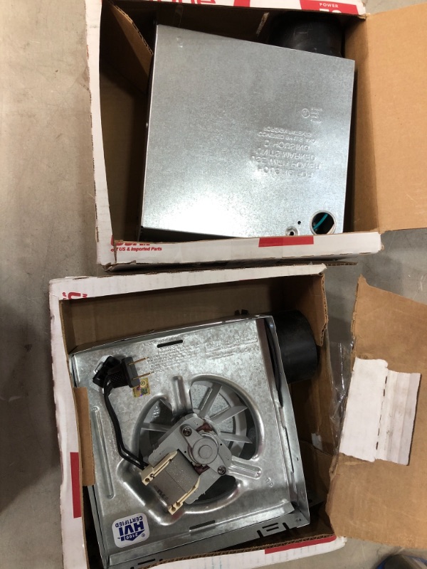 Photo 2 of 50 CFM Ceiling/Wall Mount Bathroom Exhaust Fan, 2 packs