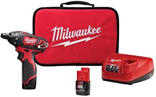 Photo 1 of Milwaukee 2401-22 M12 12-Volt Lithium-Ion 1/4 in. Hex Cordless Screwdriver Kit