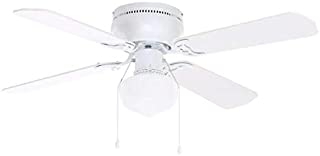 Photo 1 of Littleton 42 in. LED Indoor White Ceiling Fan with Light Kit