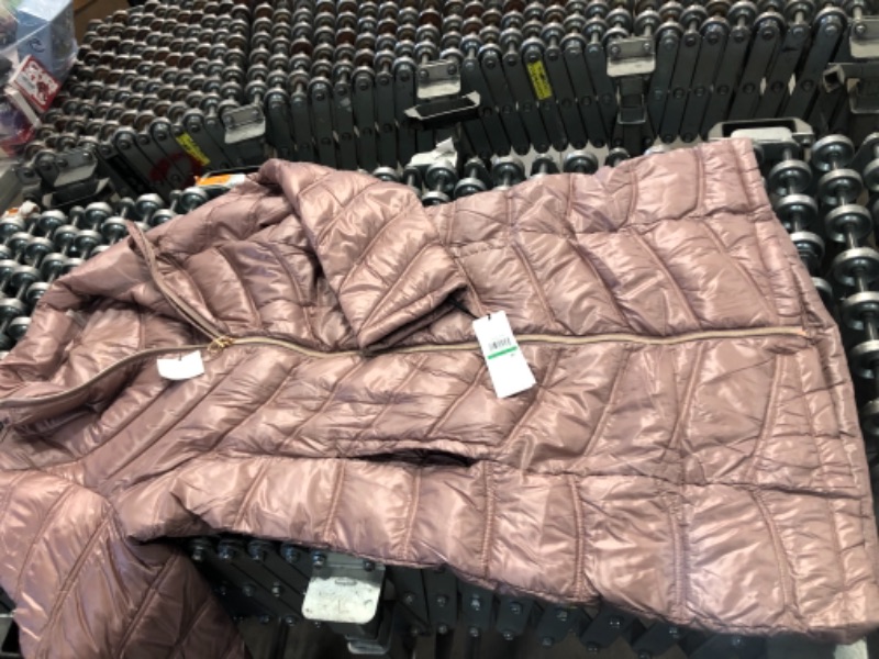 Photo 3 of Calvin Klein Women's Chevron Quilted Packable Down Jacket- Large 