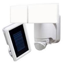 Photo 1 of 180° 2-Head White Solar Powered Motion Outdoor Integrated LED Flood Light
