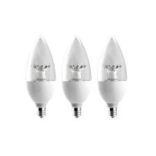 Photo 1 of 40-Watt Equivalent B11 Dimmable LED Light Bulb in Soft White (3-Pack)
SET OF 3