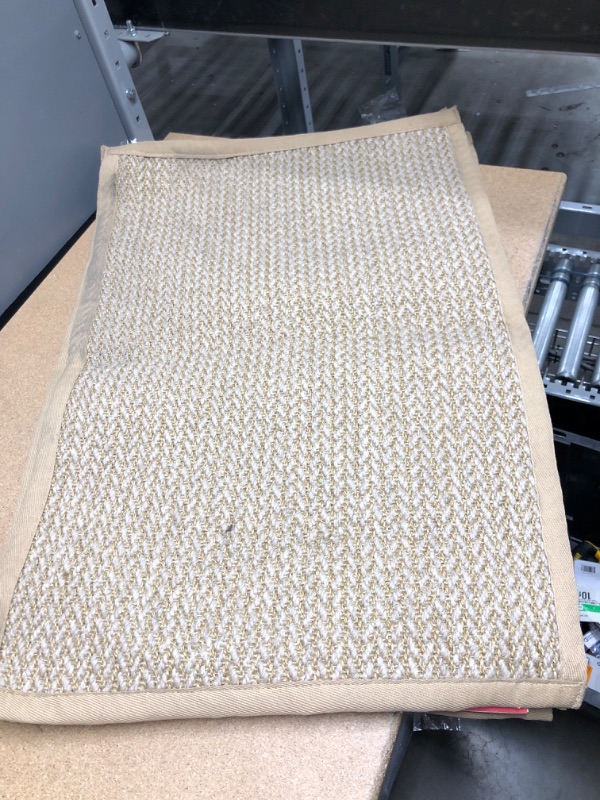 Photo 2 of 24 X 36 INCH HERRINGBONE TAN SISAL MAT