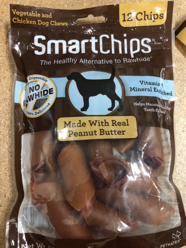 Photo 3 of **BEST BY 07/18/2023** SmartBones SmartChips, Treat Your Dog to a Rawhide-Free Chew Made with Real Chicken and Vegetables 3-PACK