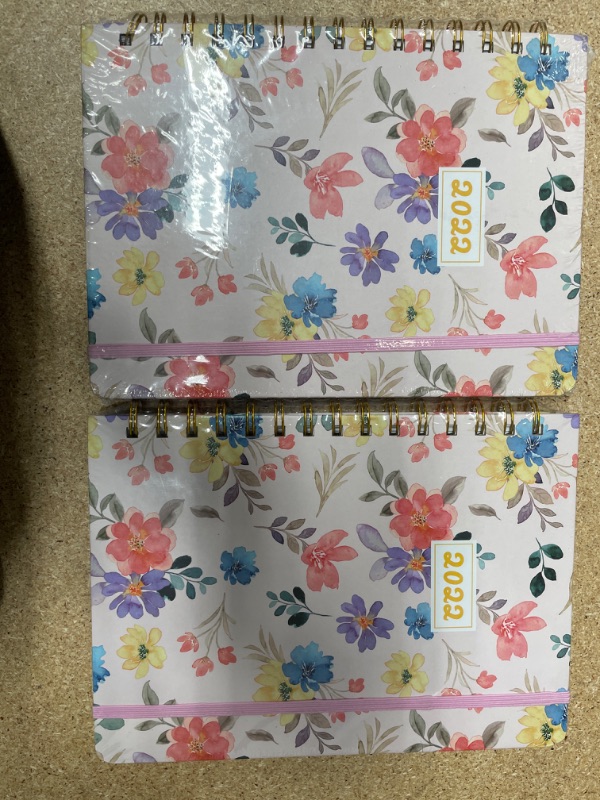 Photo 2 of 2 PCK-2022 Weekly & Monthly Planner, Spiral Daily Planner 2022, Agenda Planners & Organizers, Cute Schedule Planner with Tabs, Jan. 2022 - Dec. 2022 (Watercolor Floral)
