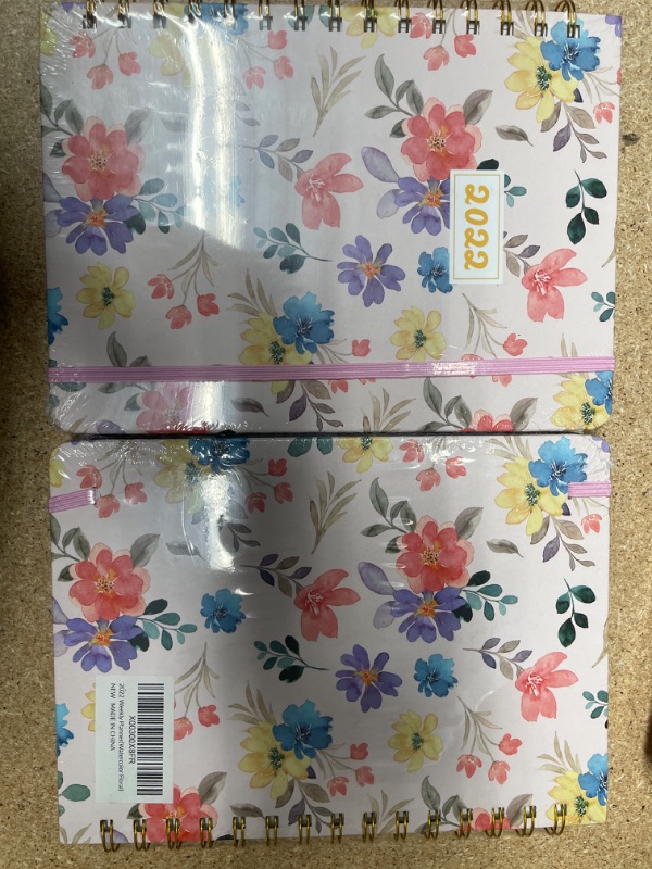 Photo 2 of 2PCK-2022 Weekly & Monthly Planner, Spiral Daily Planner 2022, Agenda Planners & Organizers, Cute Schedule Planner with Tabs, Jan. 2022 - Dec. 2022 (Watercolor Floral)
