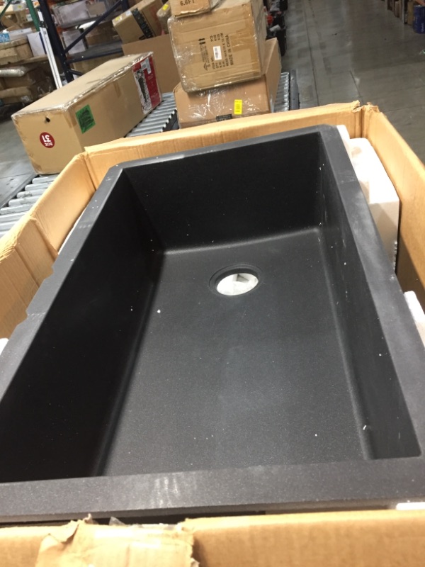 Photo 4 of Blanco Diamond 33-1/2" Undermount Single Basin SILGRANIT Kitchen Sink
