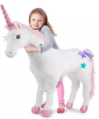 Photo 1 of Kids' Plush Unicorn Stuffed Toy
