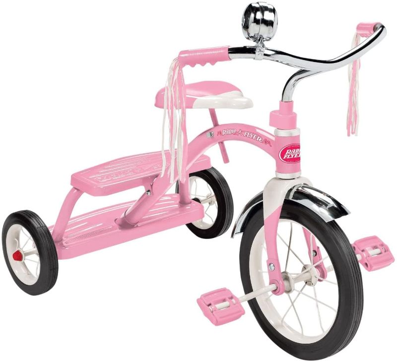 Photo 1 of **INCOMPELTE** Radio Flyer Classic Pink Dual Deck Tricycle
