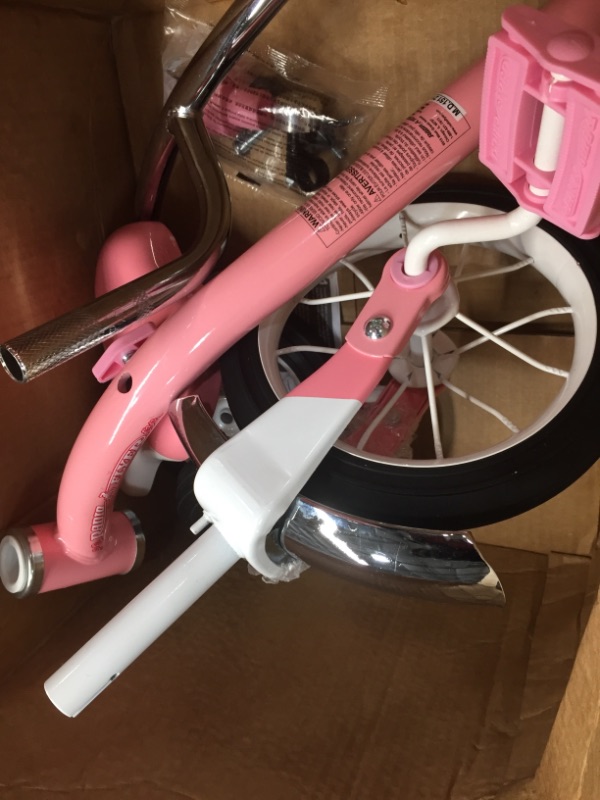 Photo 4 of **INCOMPELTE** Radio Flyer Classic Pink Dual Deck Tricycle
