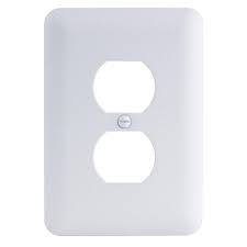 Photo 1 of 50ct  White 1-Gang Duplex Outlet Metal Wall Plate (Paintable)   