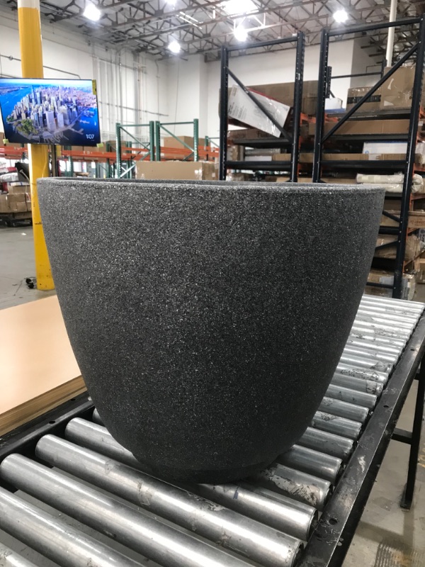 Photo 1 of 23" x 19" grey planter round