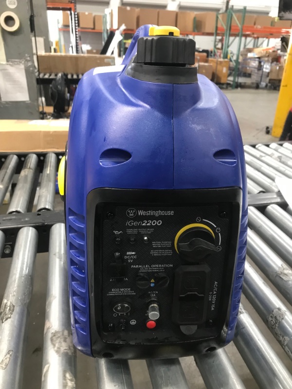 Photo 2 of Westinghouse Outdoor Power Equipment iGen2200 Super Quiet Portable Inverter Generator 1800 Rated & 2200 Peak Watts, Gas Powered, CARB Compliant
