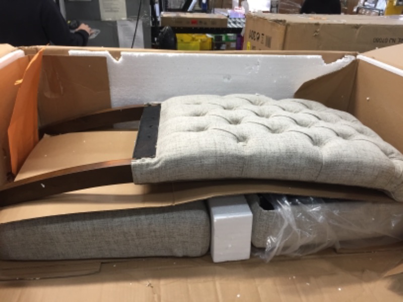 Photo 1 of *** one complete chair **** Signature Design by Ashley Adinton Classic Upholstered Dining Chair,  Light Gray
