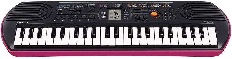 Photo 1 of Casio SA-78 44 Key Mini Personal Keyboard
**MISSING POWER CORD**
**PINK** In color
