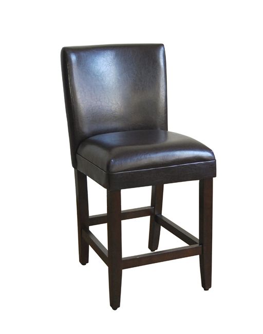 Photo 1 of 24" Faux Leather Luxury Counter Height Barstool - HomePop
