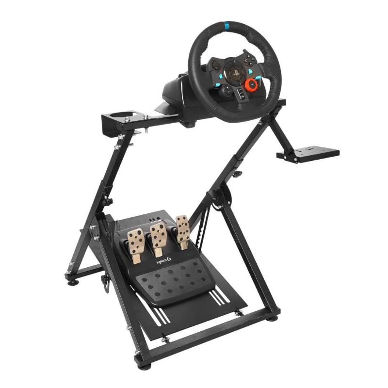 Photo 1 of ***STOCK PHOTO FOR REFERENCE*** Racing Wheel Stand X Frame Racing Simulator Steering Wheel Stand Foldable & Tilt-Adjustable Wheel Pedals NOT Included
***MISSING HARDWARE***