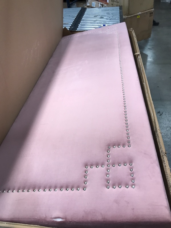 Photo 2 of *** STOCK PHOTO FOR REFERENCE *** 803 queen pink headboard and BED frame VELVET